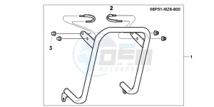 VT600CD drawing RADIATOR GUARD