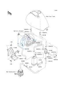 EN 500 C [VULCAN 500 LTD] (C10) C10 drawing FUEL EVAPORATIVE SYSTEM-- CA- -