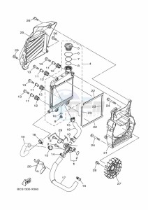 MWS125-C TRICITY 125 (BCS1) drawing RADIATOR & HOSE