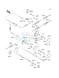 JS 750 B [750 SXI] (B1-B3 B3 CAN ONLY) [750 SXI] drawing CABLES