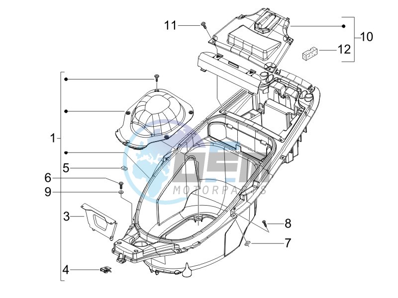 Helmet box - Undersaddle