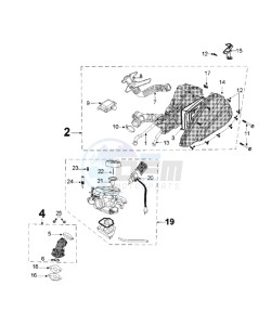 TWEET 50 VA X drawing CARBURETTOR