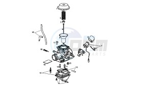 BOULEVARD - 125 CC 4T EU3 drawing CARBURETOR