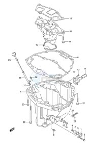 DF 225 drawing Oil Pan