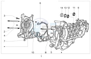 Beverly 250 RST drawing Crankcase