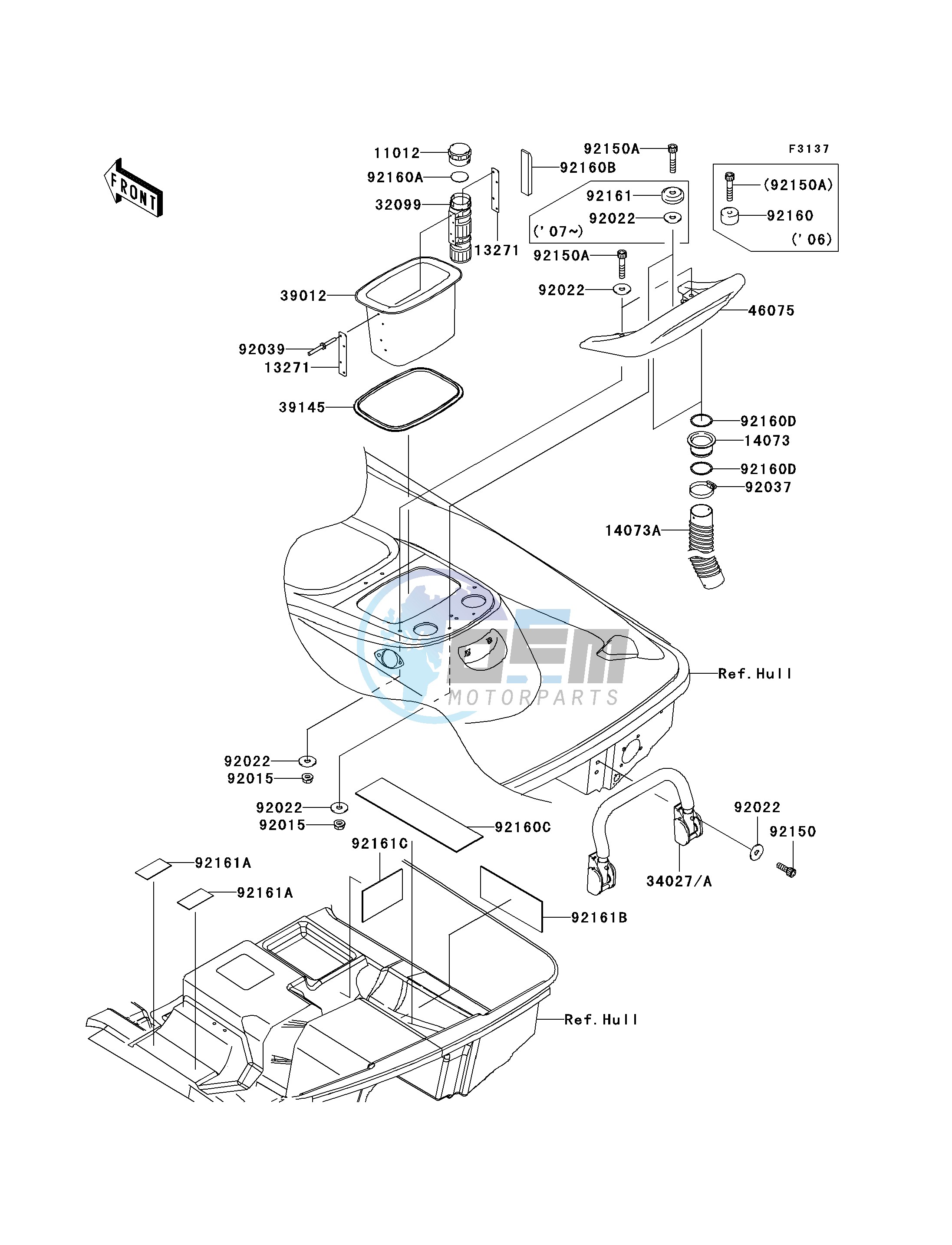 HULL REAR FITTINGS