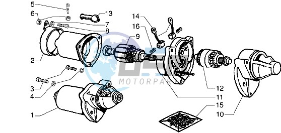 Starting motor