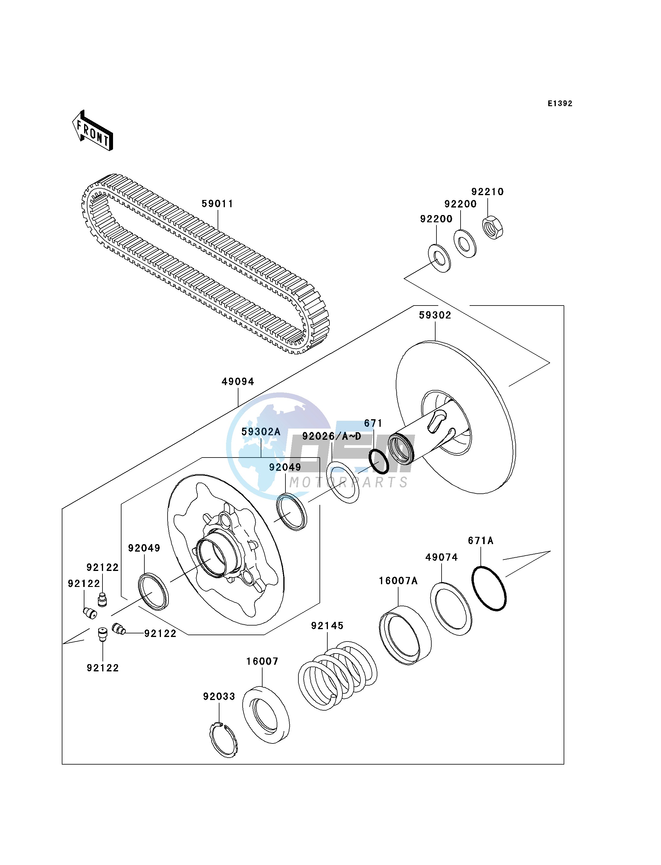 DRIVEN CONVERTER_DRIVE BELT