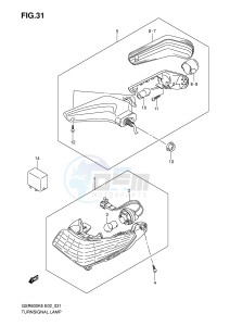 GSR600 (E2) drawing TURNSIGNAL LAMP