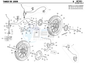 TANGO-50-ORANGE drawing WHEEL - BRAKES