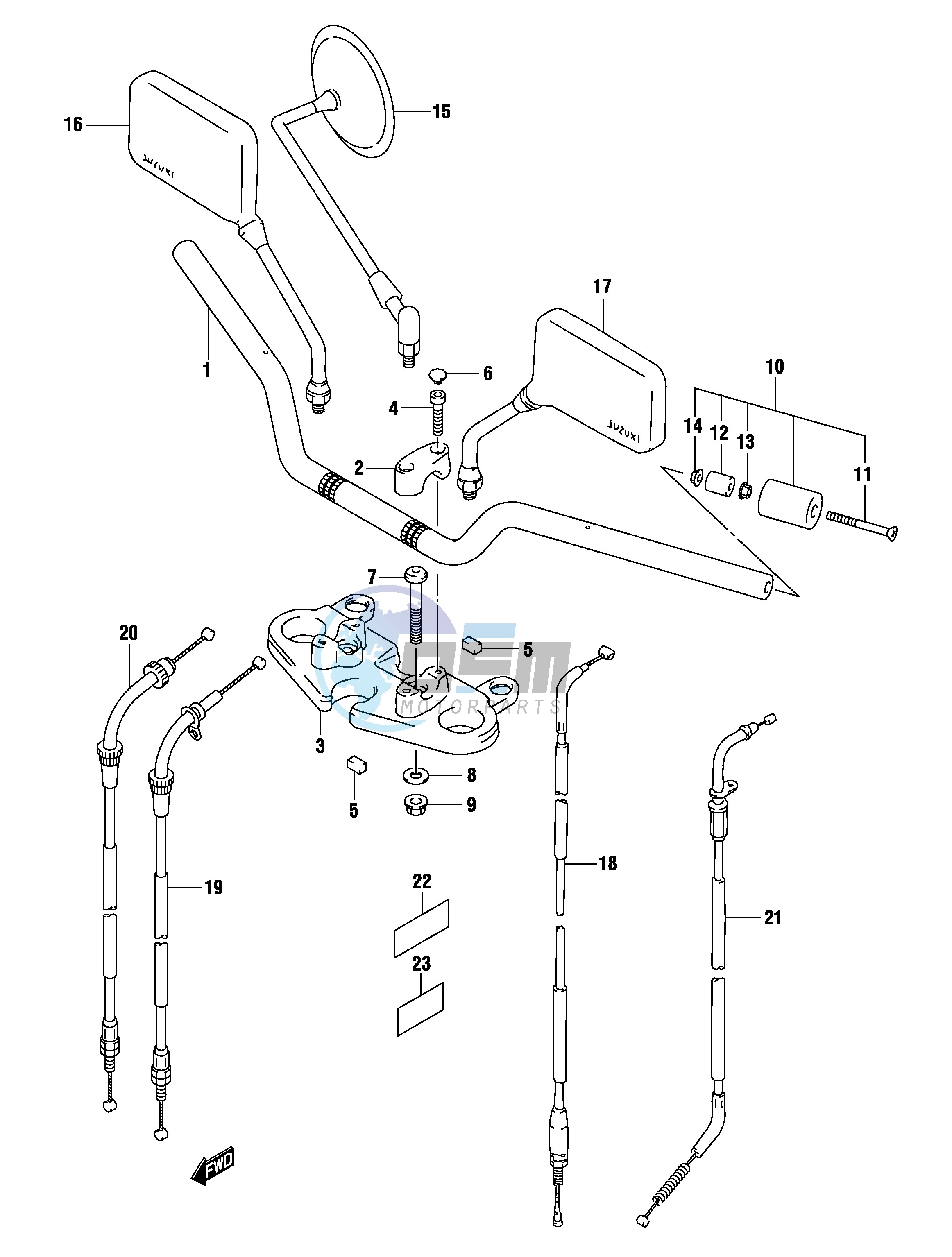 HANDLEBAR (MODEL K3)