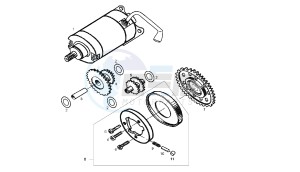 CROSS CITY - 125 CC 4T EU3 drawing STARTING MOTOR