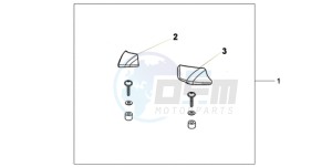 CBF1000S9 Ireland - (EK) drawing PILLION ARM REST SET