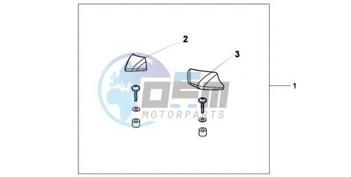 PILLION ARM REST SET