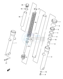 GZ250 (P19) drawing FRONT FORK DAMPER