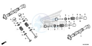 GL1800BF F6B Bagger - GL1800BF UK - (E) drawing CAMSHAFT/ VALVE