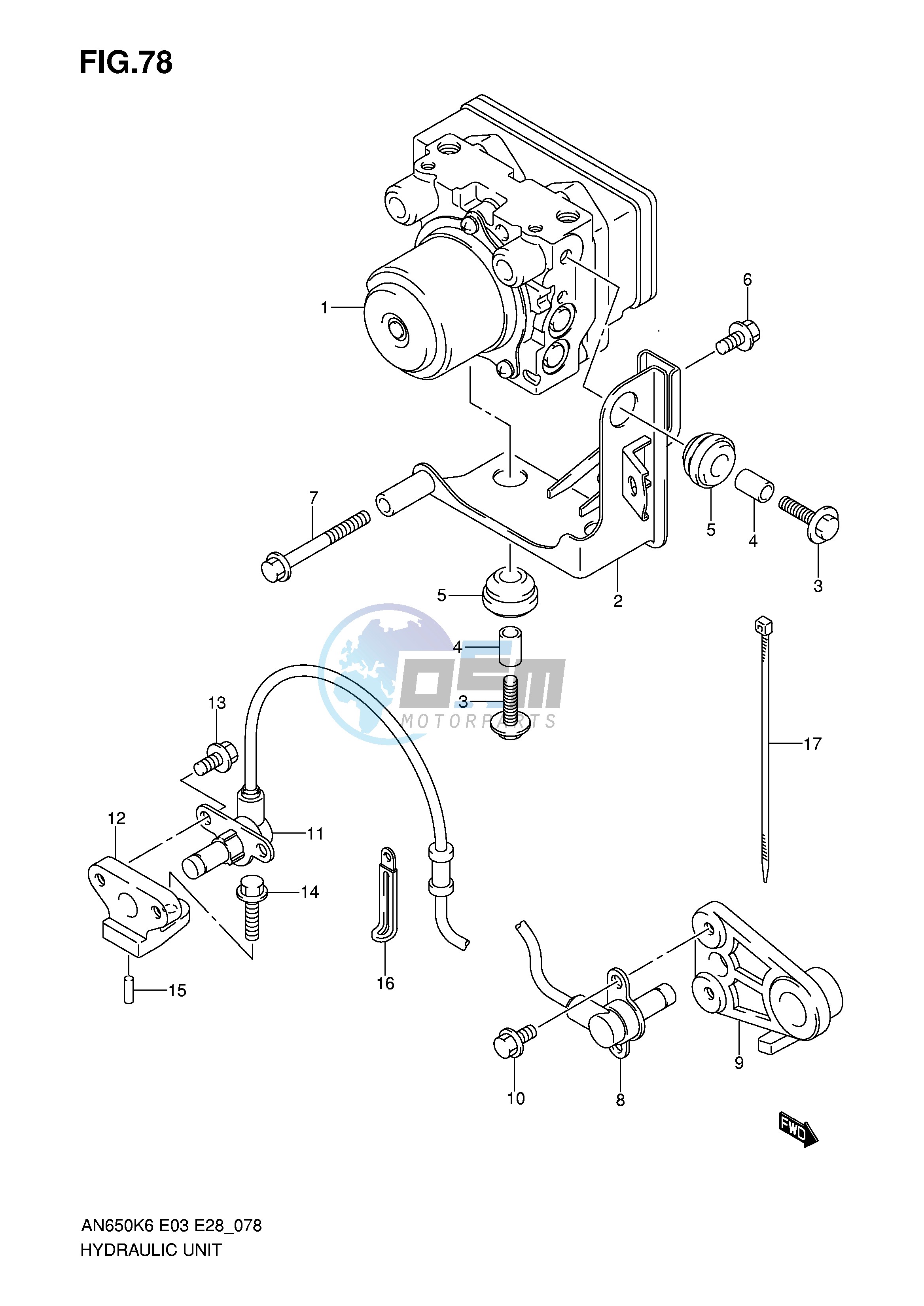 HYDRAULIC UNIT (AN650AK6 AK7 AK8 AK9 AL0)