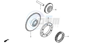 CBF500 drawing STARTING CLUTCH