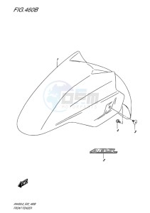 AN400 ABS BURGMAN EU-UK drawing FRONT FENDER