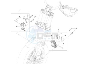 ETV 1200 Caponord Rally (EMEA, APAC) drawing Front brake caliper