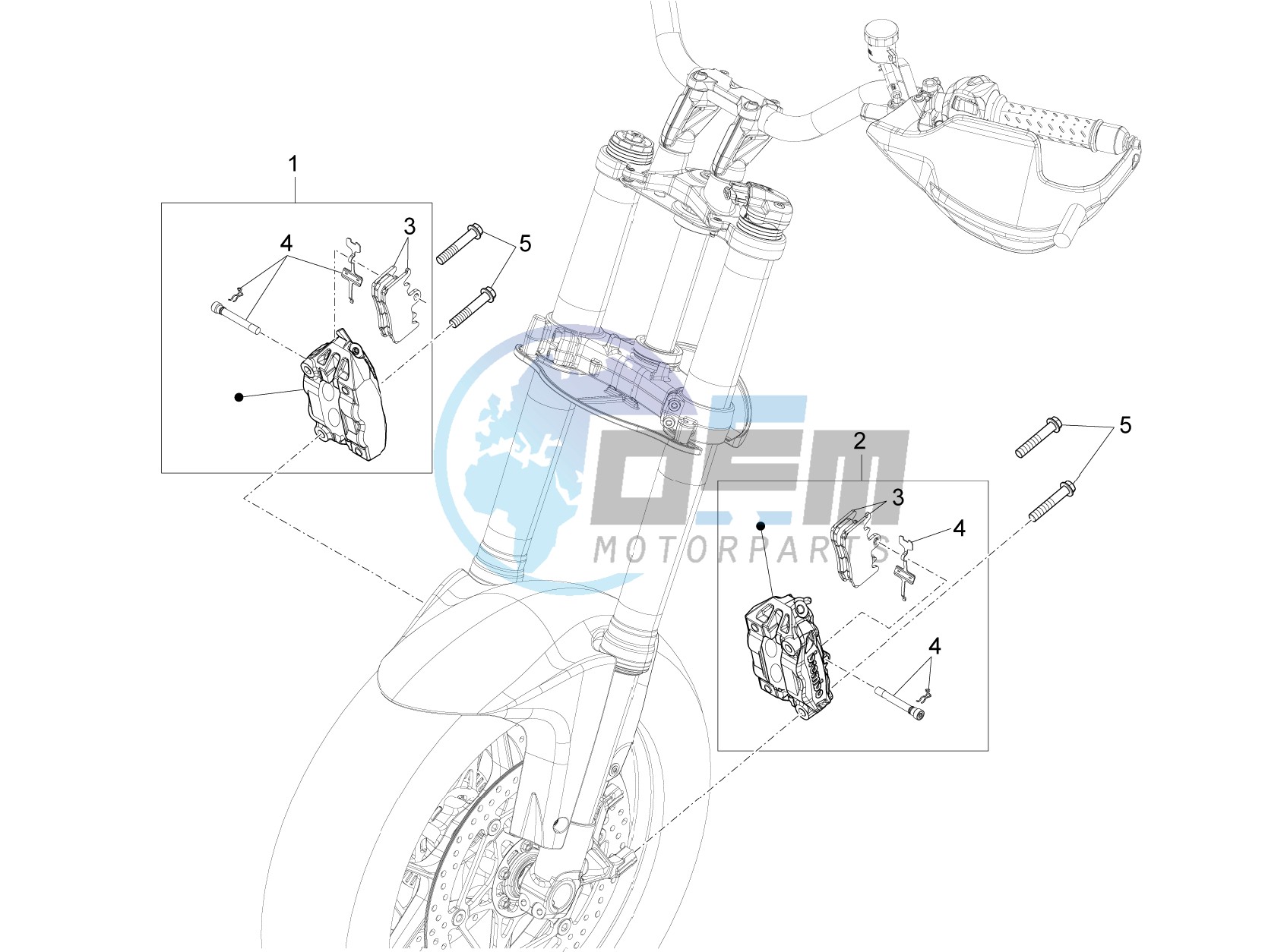 Front brake caliper