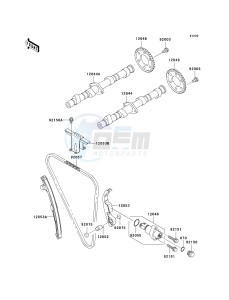 ZR 750 H [ZR-7S] (H1-H5 H5 CAN ONLY) drawing CAMSHAFT-- S- -_TENSIONER