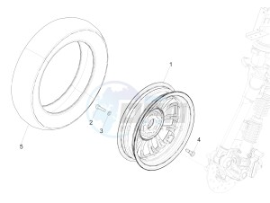 SPRINT 150 4T 3V IE ABS E3 (EMEA) drawing Front wheel