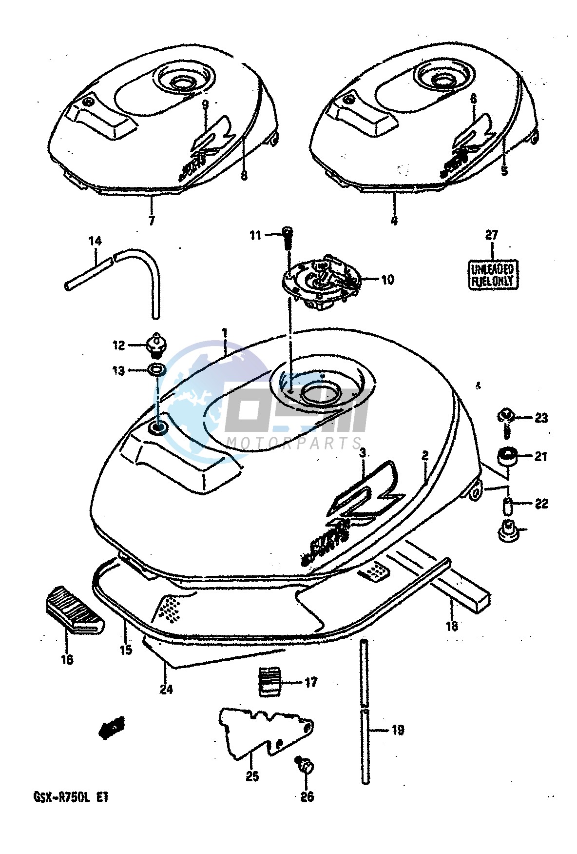 FUEL TANK (MODEL K)