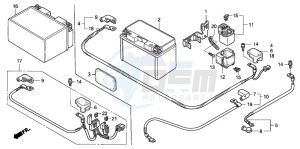 CB1300A CB1300SUPER FOUR drawing BATTERY