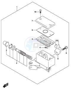 DL250 drawing FRONT MASTER CYLINDER