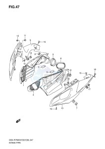 GSX-R750 (E3-E28) drawing INTAKE PIPE