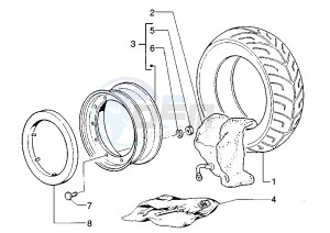 SKIPPER 125-150 drawing Wheels