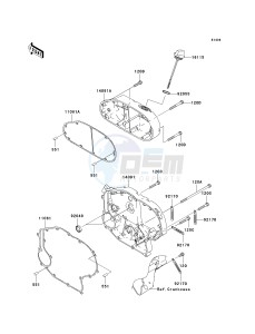 VN 2000 G [VULCAN 2000] (8F-9F) 0G9F drawing RIGHT ENGINE COVER-- S- -