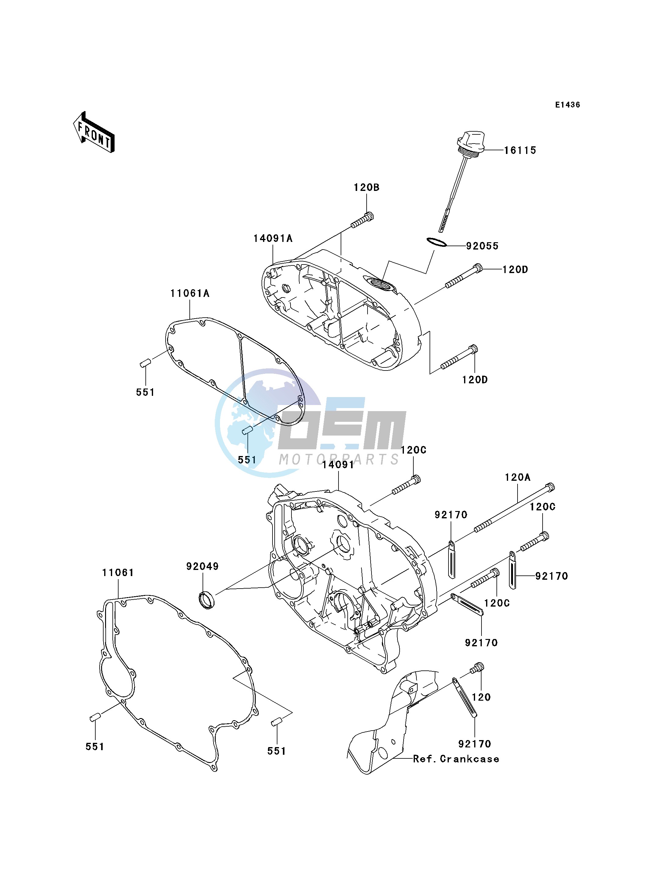 RIGHT ENGINE COVER-- S- -