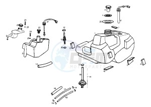 PREDATOR LC - 50 cc drawing FUEL AND OIL TANK