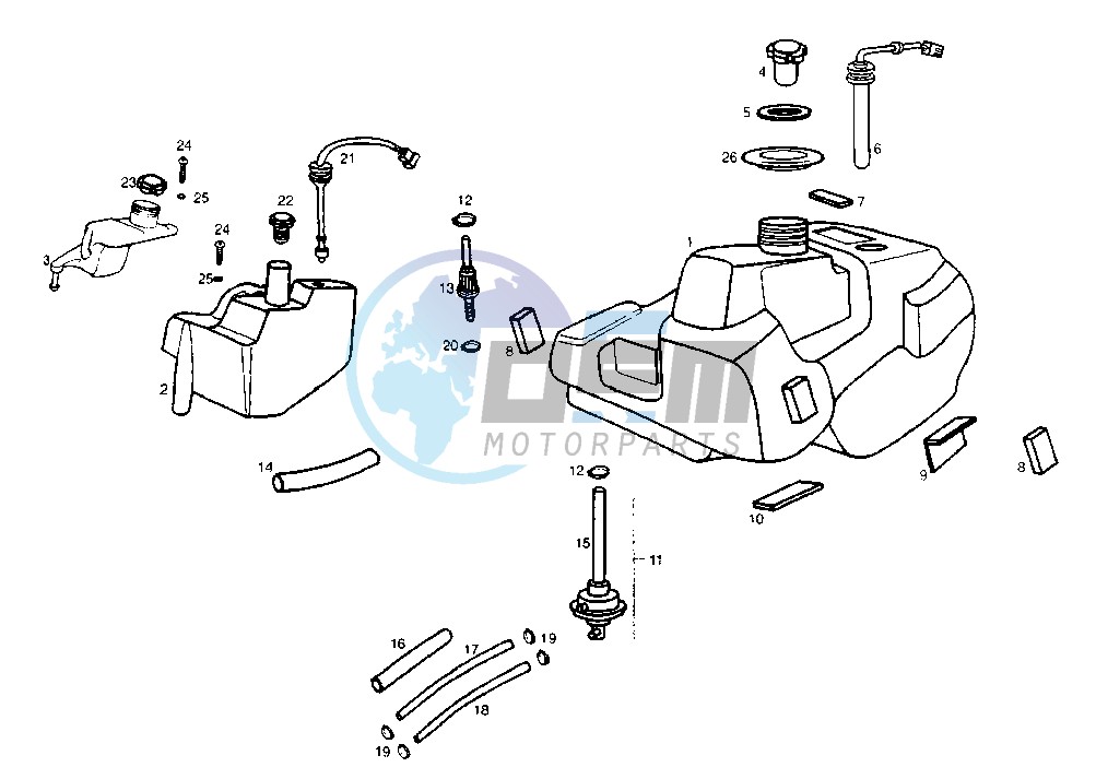 FUEL AND OIL TANK