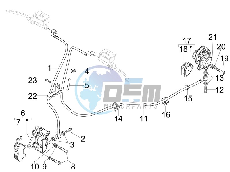 Brakes pipes - Calipers