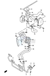 GSF1200A (E18) drawing SECOND AIR (GSF1200SAV SAW SAX SAY E18)