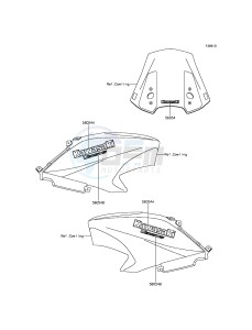 VERSYS 650 KLE650EGF XX (EU ME A(FRICA) drawing Decals(Gray)