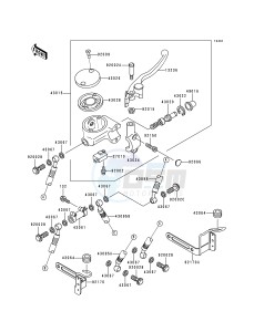 VN 1500 L [VULCAN 1500 NOMAD FI] (L1) [VULCAN 1500 NOMAD FI] drawing FRONT MASTER CYLINDER