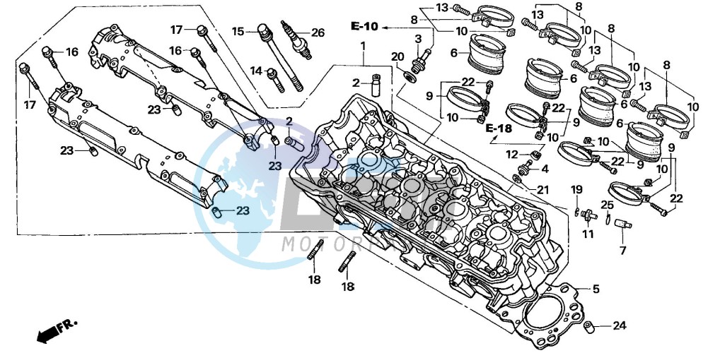 CYLINDER HEAD (CBF600S6/SA6/N6/NA6)