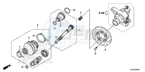 TRX420FA6F TRX420F Australia - (U) drawing PROPELLER SHAFT