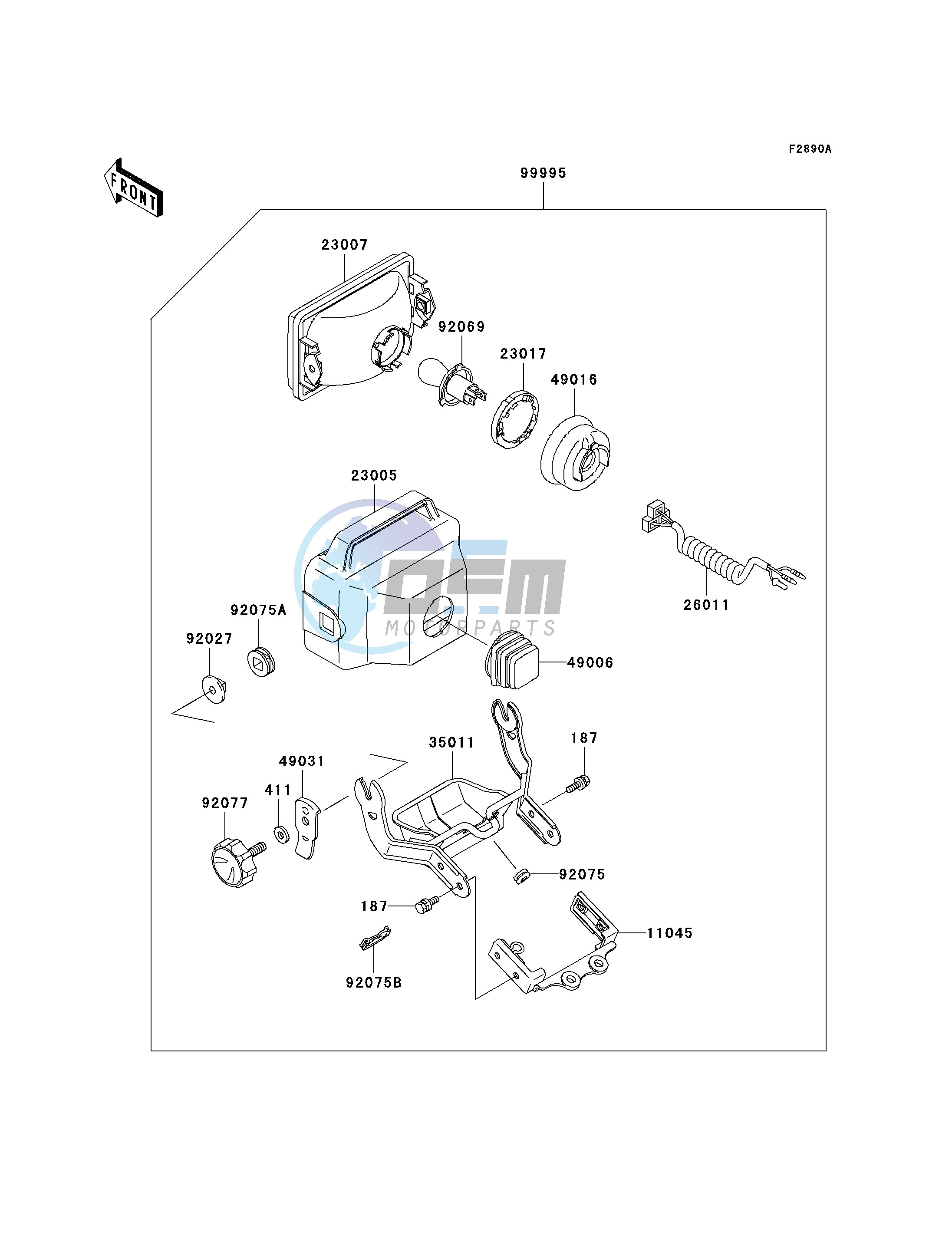 OPTIONAL PARTS-- HEADLIGHT- -