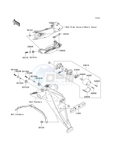 ZR 750 L [Z750 EU] (L7F-L8F) L7F drawing TAILLIGHT-- S- -