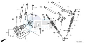 TRX500FAB drawing CAMSHAFT/ VALVE