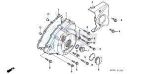 CBR125RW9 Europe Direct - (ED / WH) drawing LEFT CRANKCASE COVER