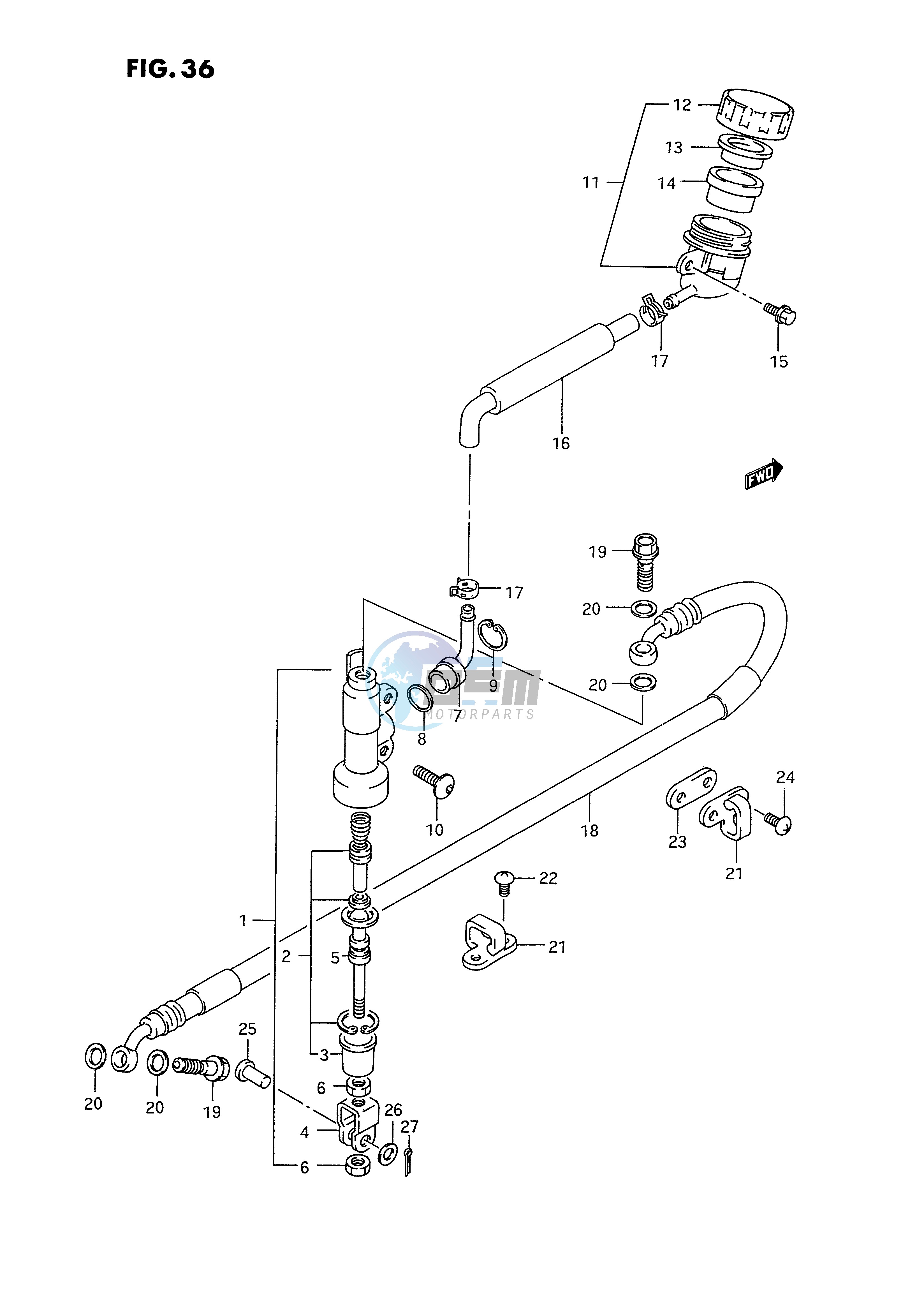 REAR MASTER CYLINDER (MODEL N)