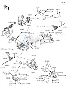 Z1000 ZR1000JHF XX (EU ME A(FRICA) drawing Muffler(s)