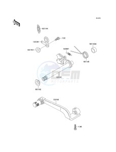 KDX 220 A [KDX220R] (A9) [KDX220R] drawing GEAR CHANGE MECHANISM