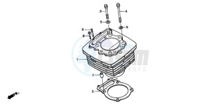 FX650 drawing CYLINDER